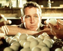 Cool Hand Luke eats the eggs
