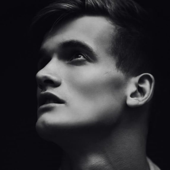 A man with attractive cheekbones